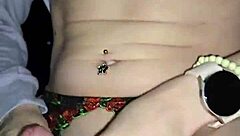 i love jerking my husband's cock then riding a huge dildo in crotchless panties