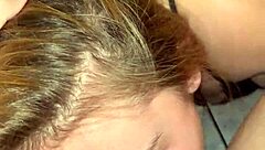 blonde teen 18+ delivers intense sloppy facefuck with gagging and choking