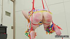 in the brutal asylum, slutty sweetie endures painful butthole treatment with fisting and deepthroat