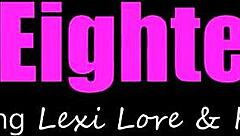 young blonde turns 18 and dives into wild group session with petite skinny brunettes getting doggystyle pounding in caught threesome