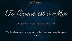 your cock belongs to me now with french femdom joi and dirty euro talk