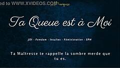 your cock belongs to me now with french femdom joi and dirty euro talk