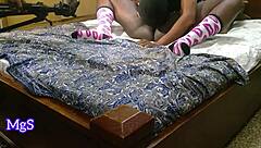 Amateur Slave Gets Shaved Pussy Licked In Bdsm Bedroom Scene Behind The Scenes