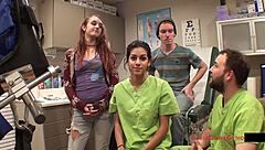 tampa university student ami rogue undergoes detailed entrance physical exam