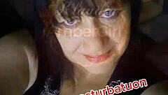 I get so turned on masturbating in stockings while dancing as a busty brunette european milf