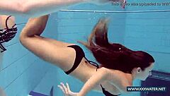 Katrin And Lucy Show Off Big Tits While Swimming Underwater In Bikinis At The Pool