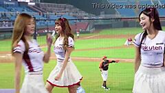 Sexy baseball cheerleaders dancing with perfect bodies! 💃🔥😍