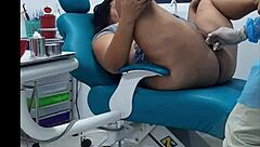 My dentist appointment ends with his huge cock deep in my mouth