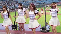 Sexy baseball cheerleaders dancing with perfect bodies! 💃🔥😍