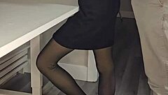 A young brunette poetess in a sexy dress reads her emotional verses while moaning softly