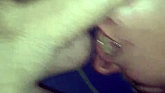 Blonde beauty eagerly sucks that massive cock, taking every inch deep with passion and skill.