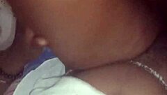 Nigerian maid screams with passion as massive black cock fucks her wet pussy missionary style