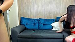 Innocent young woman 18+ joins mature lady for intense anal adventure ending in cum in mouth