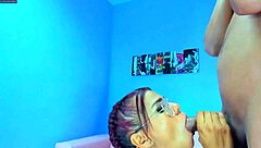 Oh Damn! Neighbor And Lucky Gambler Get Full Sloppy Blowjob From Two Hot Colombian Girls!