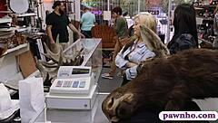 Hidden desires unfold as couple lesbians get pounded in storage room