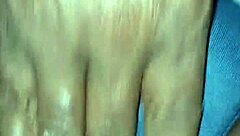 Wet ebony bbw changes panties after getting aroused at home