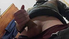 I HEAR RAIN OUTSIDE While HAPPILY MASTURBATING My SKINNY BODY And BIG COCK In BATHROOM