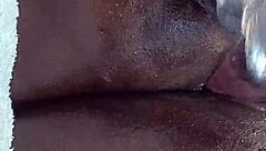 Whoa, check out this double penetration action leading to a massive squirt explosion