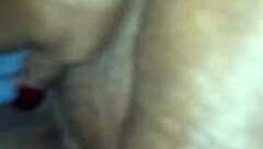 Wet ebony bbw changes panties after getting aroused at home