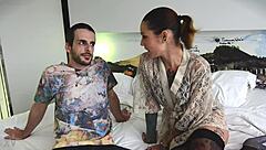 i checked out the casting trailer with tattooed spanish brunette