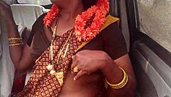 Hey, hot milf chats dirty with guy during car ride fun