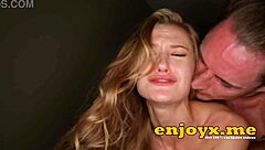 kinky blondie unleashes lust with blowjob before riding hairy beaver to creampie