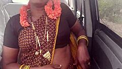 Hey, hot milf chats dirty with guy during car ride fun