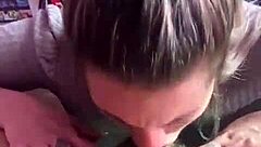 Magic Girl's Sloppy Handjob Trick Makes Tattoo Cock Disappear