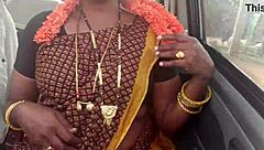 Hey, hot milf chats dirty with guy during car ride fun