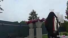 Hey, this real German teen meets her client for some intense fucking action!