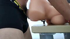 My hot cock exploded twice inside the sex doll during wild roleplay domination