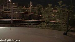 shy blonde teen alexis crystal joins public sex gang bang orgy with strangers in the street