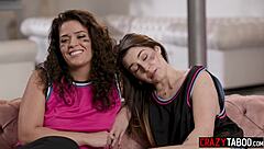 Latina performer gently fingered young woman after mature friend enjoyed calm face sitting.