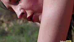 Brunette Slut Assfucked Outdoors