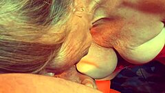 Granny Velma Dinkley in amateur cosplay sucks cock deepthroat pov in mature homemade close-up action