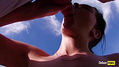 Brunette Slut Assfucked Outdoors