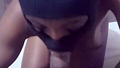 Taking that chocolate stick all in like a pro.