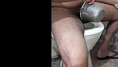 Bold Indian Hot Brownie Mom Pissing In Bathroom Nude