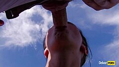 Brunette Slut Assfucked Outdoors