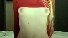 Blonde Princess Masturbates Shaved Pussy