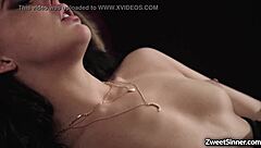 Seductive babe Whitney Wright charms an older guy into hardcore fucking with blowjob and cumshot for quick cash