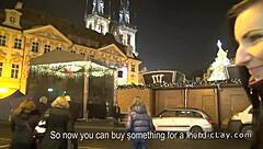 European Brunette Amateur Gets Public Pickup For Hardcore Shaved Pussy Bang