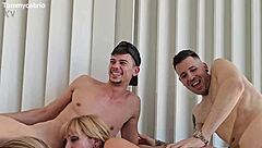 Oh Wow, Chubby Mature Ladies Devour Young Muscular Studs in Wild Orgy with Blowjobs, Doggystyle, and Pussy Licking!