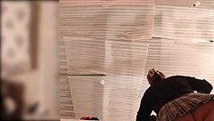 Spying On Culona Maid Bending Over Without Panties In Real Time Upskirt Action