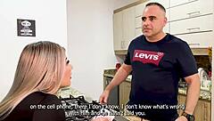 Hey, I caught you two fucking in the kitchen! Let's turn it into a wild threesome with Naty Delgado, Blaze Ranger, and Xavi.