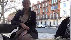 Blonde Amateur Exhibitionist Amber West Flashes Pussy In Upskirt Outdoor Footage