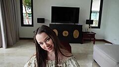 Petite Brunette Tries On New Dress Before Intense Wet Pussy Fuck At Home