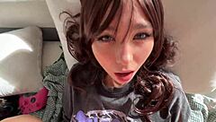 mini asian teen with small tits and tight pussy gets fucked hard by muscular bodybuilder in her house