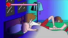 Playful Comedy On The Sofa Scene