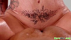 Will Busty Blonde Masseuse Tease With Shaved Wet Pussy During Nuru Massage?